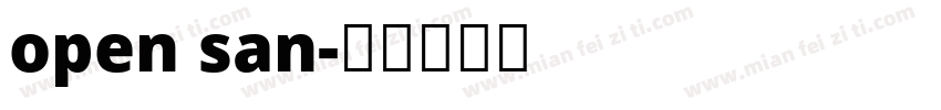 open san字体转换